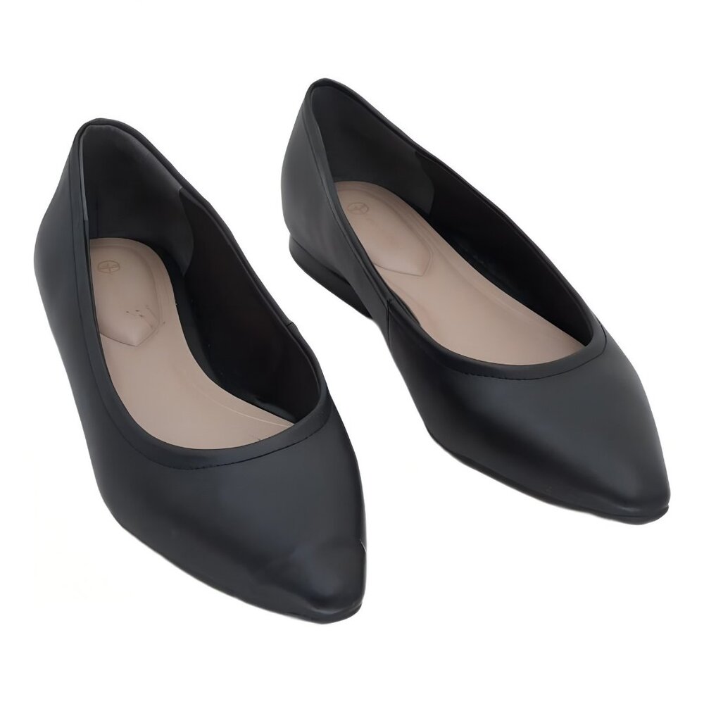 Giani Bernini Women's Pointed Toe Ballet Flats Black US 8.5M